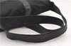 Authentic PRADA Leather Nappa Nylon Shoulder Cross Body Bag Purse Black 1464G
