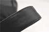 Authentic PRADA Leather Nappa Nylon Shoulder Cross Body Bag Purse Black 1464G