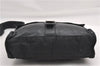 Authentic PRADA Leather Nappa Nylon Shoulder Cross Body Bag Purse Black 1464G