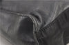 Authentic PRADA Leather Nappa Nylon Shoulder Cross Body Bag Purse Black 1464G