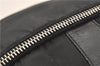 Authentic PRADA Leather Nappa Nylon Shoulder Cross Body Bag Purse Black 1464G