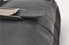 Authentic PRADA Leather Nappa Nylon Shoulder Cross Body Bag Purse Black 1464G