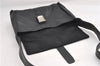 Authentic PRADA Leather Nappa Nylon Shoulder Cross Body Bag Purse Black 1464G