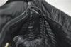 Authentic PRADA Leather Nappa Nylon Shoulder Cross Body Bag Purse Black 1464G