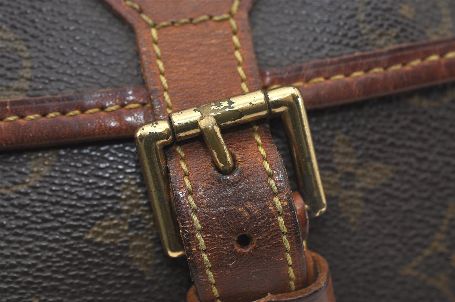 Authentic Louis Vuitton Monogram Sologne Shoulder Cross Body Bag M42250 LV 1464I