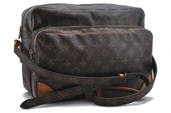 Auth Louis Vuitton Monogram Nile 34 Shoulder Cross Body Bag M45242 LV Junk 1465D