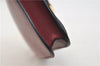 Authentic FENDI 2JOURS Leather Clutch Hand Bag Purse Bordeaux Red 1465E