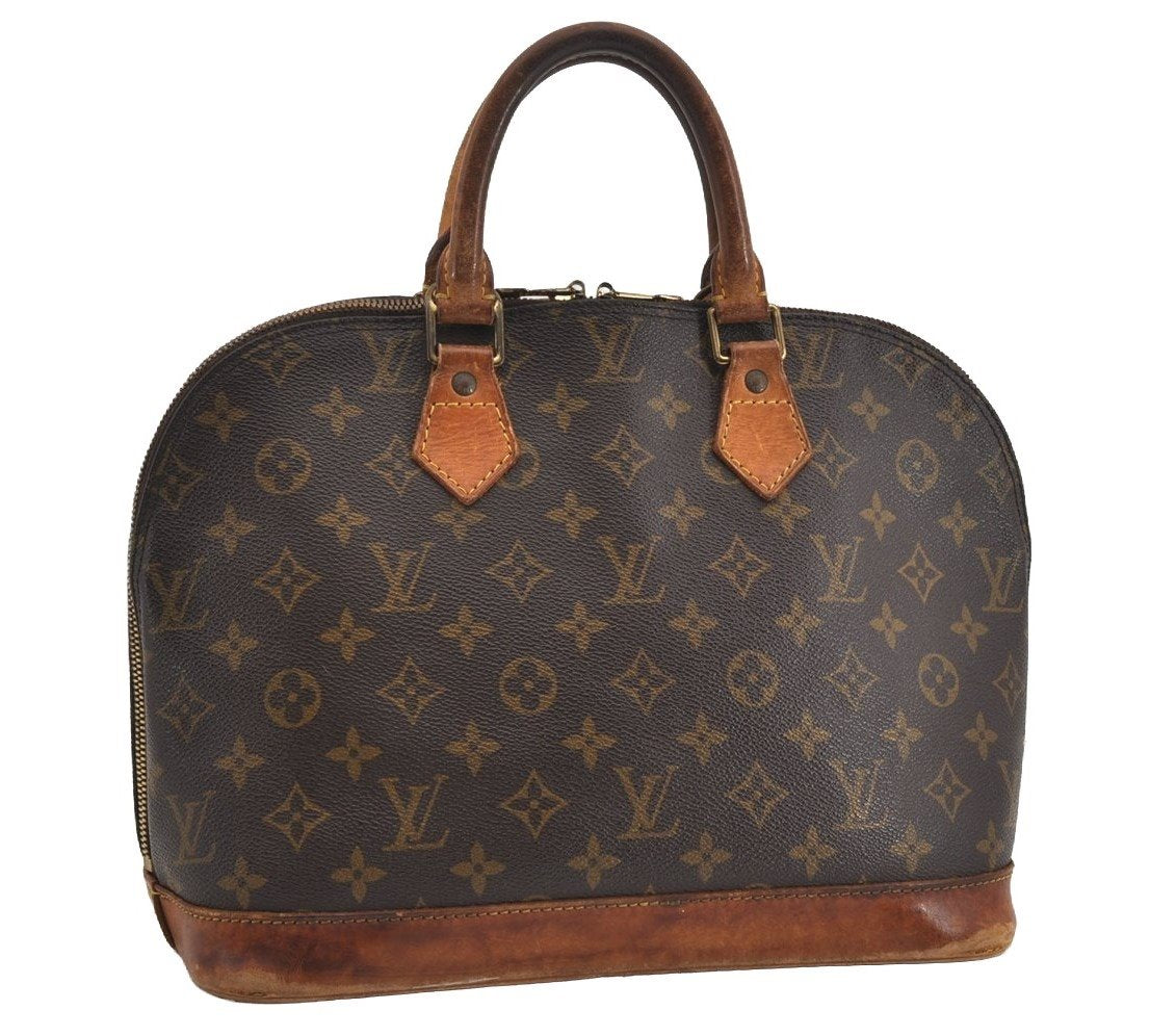 Authentic Louis Vuitton Monogram Alma Hand Bag Purse M51130 LV 1465I