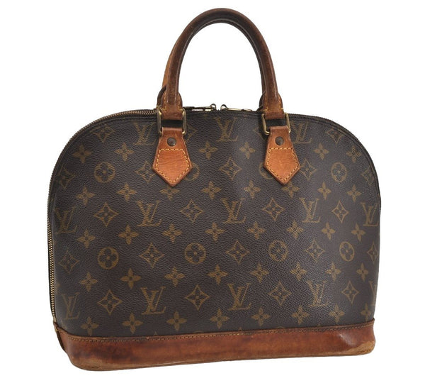 Authentic Louis Vuitton Monogram Alma Hand Bag Purse M51130 LV 1465I
