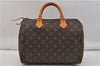 Authentic Louis Vuitton Monogram Speedy 30 Hand Boston Bag M41526 LV 1466E