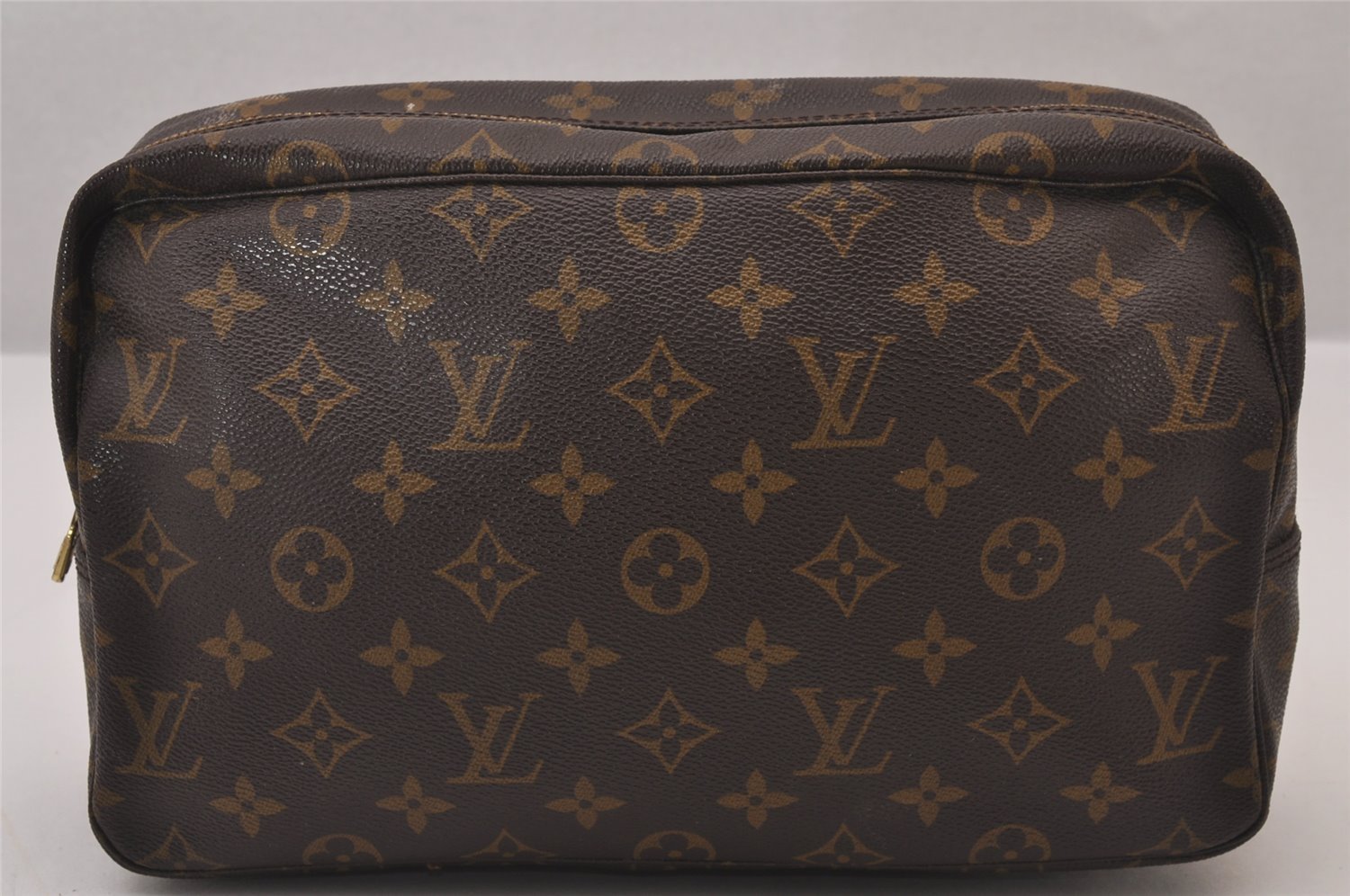 Auth Louis Vuitton Monogram Trousse Toilette 28 Clutch Hand Bag M47522 LV 1466I