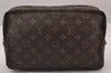 Auth Louis Vuitton Monogram Trousse Toilette 28 Clutch Hand Bag M47522 LV 1466I