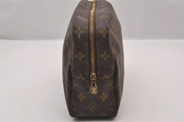 Auth Louis Vuitton Monogram Trousse Toilette 28 Clutch Hand Bag M47522 LV 1466I
