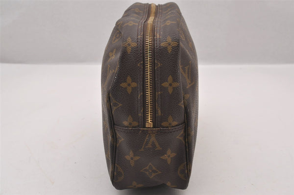 Auth Louis Vuitton Monogram Trousse Toilette 28 Clutch Hand Bag M47522 LV 1466I