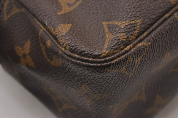 Auth Louis Vuitton Monogram Trousse Toilette 28 Clutch Hand Bag M47522 LV 1466I