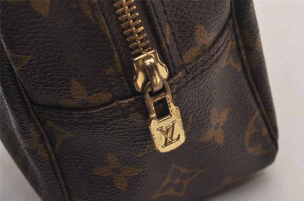 Auth Louis Vuitton Monogram Trousse Toilette 28 Clutch Hand Bag M47522 LV 1466I