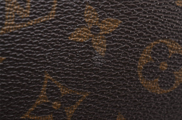 Auth Louis Vuitton Monogram Trousse Toilette 28 Clutch Hand Bag M47522 LV 1466I