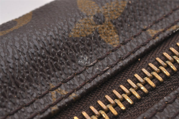 Auth Louis Vuitton Monogram Trousse Toilette 28 Clutch Hand Bag M47522 LV 1466I