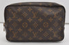 Auth Louis Vuitton Monogram Trousse Toilette 23 Clutch Hand Bag M47524 LV 1468I
