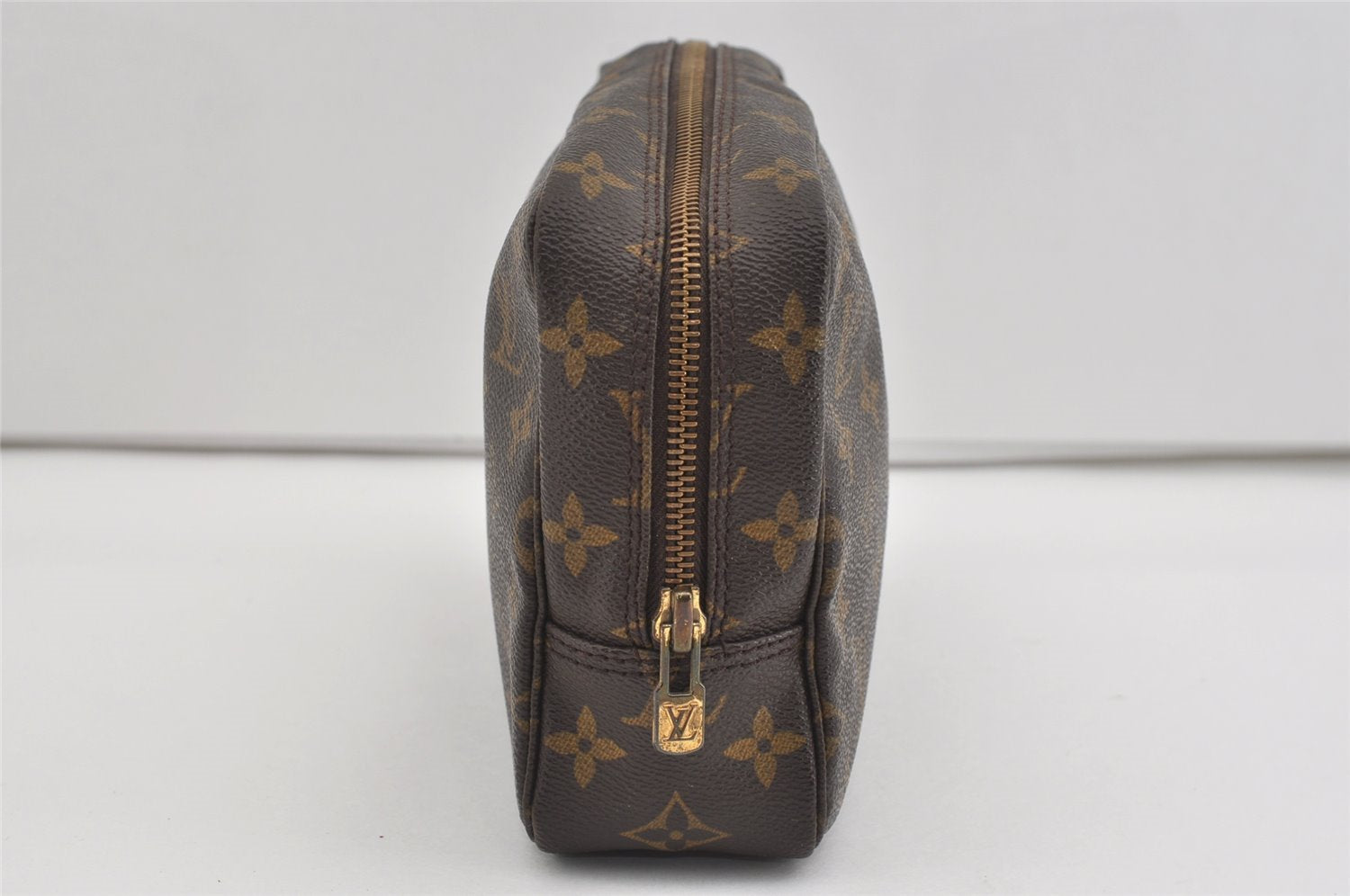 Auth Louis Vuitton Monogram Trousse Toilette 23 Clutch Hand Bag M47524 LV 1468I