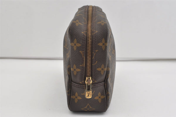 Auth Louis Vuitton Monogram Trousse Toilette 23 Clutch Hand Bag M47524 LV 1468I