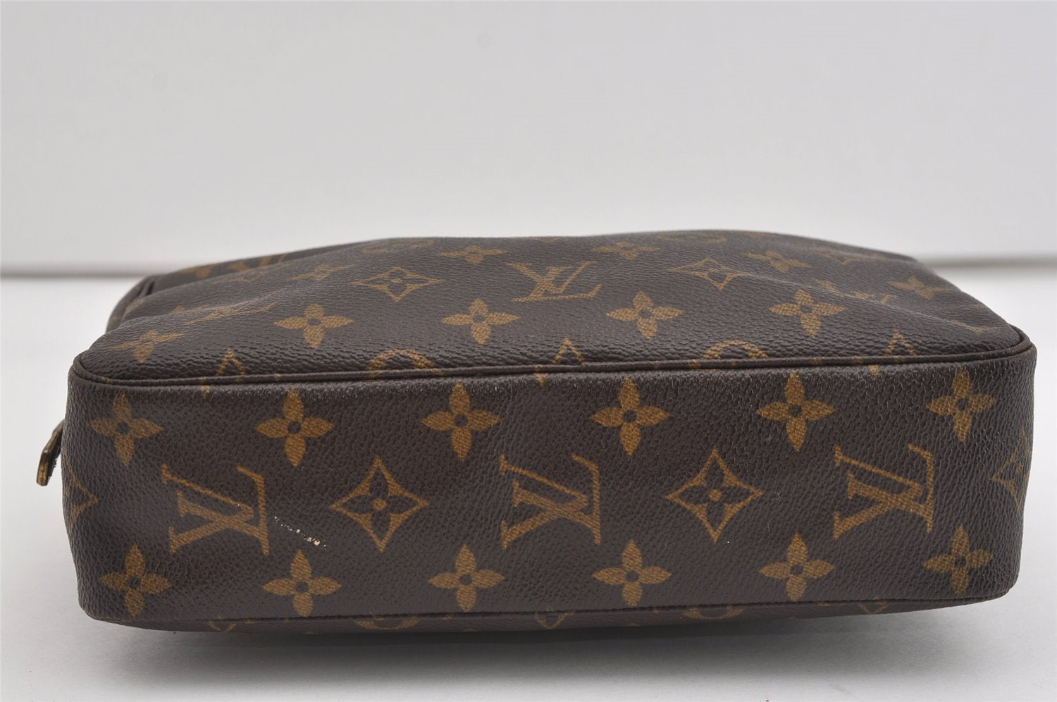 Auth Louis Vuitton Monogram Trousse Toilette 23 Clutch Hand Bag M47524 LV 1468I