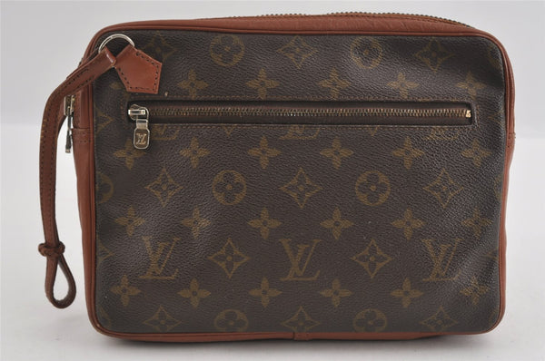 Authentic Louis Vuitton Monogram Pochette Sport Clutch Hand Bag Old Model 1470I