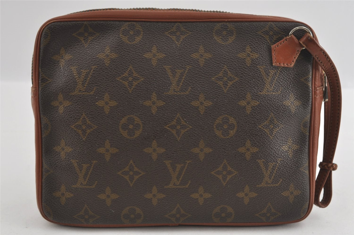 Authentic Louis Vuitton Monogram Pochette Sport Clutch Hand Bag Old Model 1470I