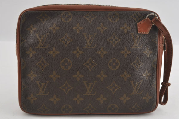 Authentic Louis Vuitton Monogram Pochette Sport Clutch Hand Bag Old Model 1470I