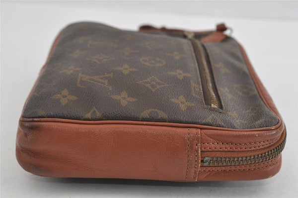 Authentic Louis Vuitton Monogram Pochette Sport Clutch Hand Bag Old Model 1470I