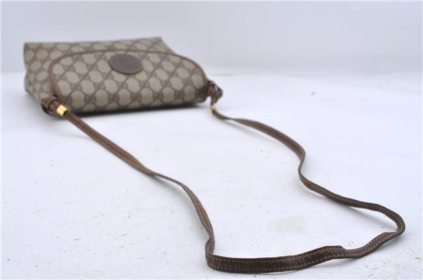 Authentic GUCCI Shoulder Cross Body Bag Purse GG PVC Leather Brown 1471D