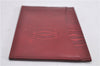 Authentic Cartier Must de Cartier Card Case Purse Enamel Bordeaux Red 1472F