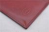 Authentic Cartier Must de Cartier Card Case Purse Enamel Bordeaux Red 1472F