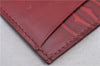 Authentic Cartier Must de Cartier Card Case Purse Enamel Bordeaux Red 1472F