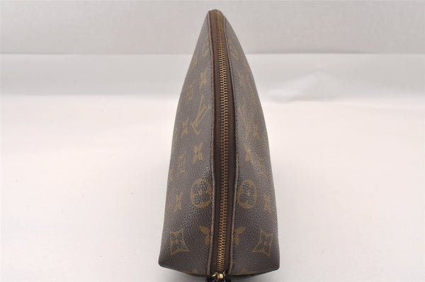 Auth Louis Vuitton Monogram Trousse Demi Ronde 23 Cosmetic Pouch M47520 LV 1472I