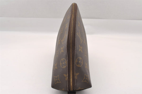 Auth Louis Vuitton Monogram Trousse Demi Ronde 23 Cosmetic Pouch M47520 LV 1472I