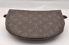 Auth Louis Vuitton Monogram Trousse Demi Ronde 23 Cosmetic Pouch M47520 LV 1472I