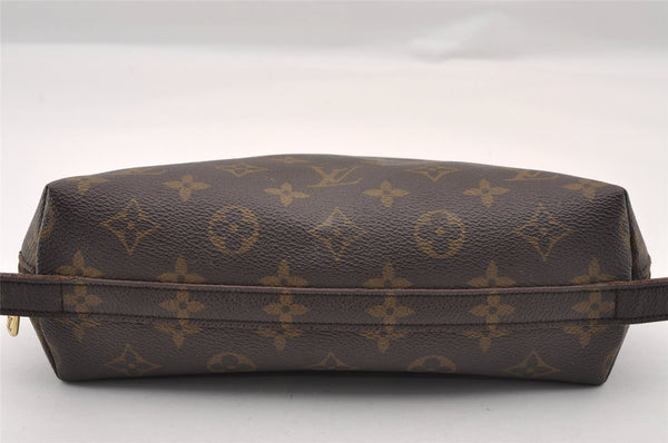 Auth Louis Vuitton Monogram Trousse Demi Ronde 23 Cosmetic Pouch M47520 LV 1472I