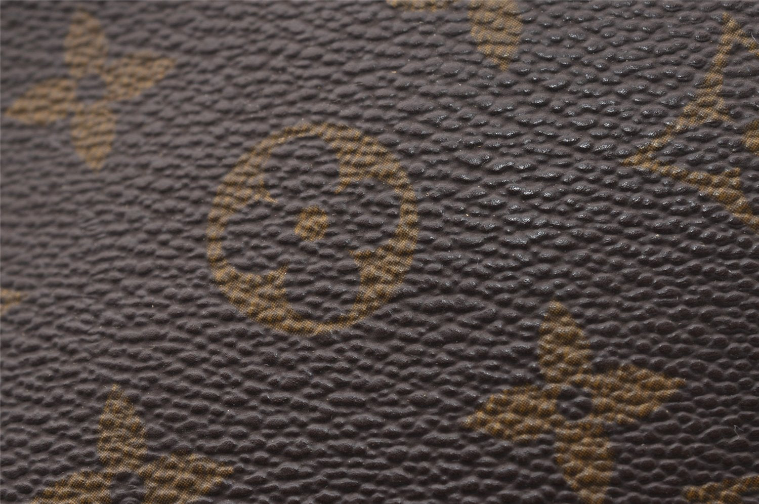 Auth Louis Vuitton Monogram Trousse Demi Ronde 23 Cosmetic Pouch M47520 LV 1472I