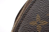 Auth Louis Vuitton Monogram Trousse Demi Ronde 23 Cosmetic Pouch M47520 LV 1472I