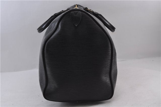 Authentic Louis Vuitton Epi Keepall 45 Boston Bag Black M42972 LV 1473D