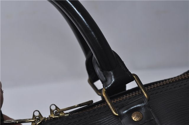 Authentic Louis Vuitton Epi Keepall 45 Boston Bag Black M42972 LV 1473D