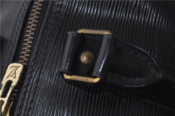 Authentic Louis Vuitton Epi Keepall 45 Boston Bag Black M42972 LV 1473D