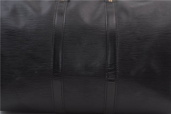 Authentic Louis Vuitton Epi Keepall 45 Boston Bag Black M42972 LV 1473D