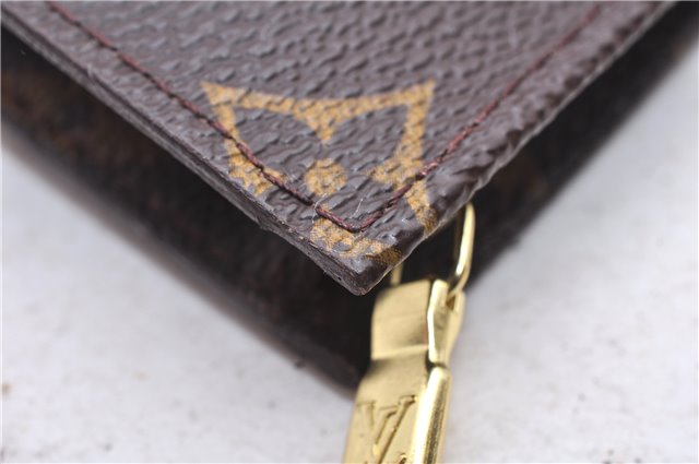 Authentic Louis Vuitton Monogram Pouch For Bucket PM LV 1473E