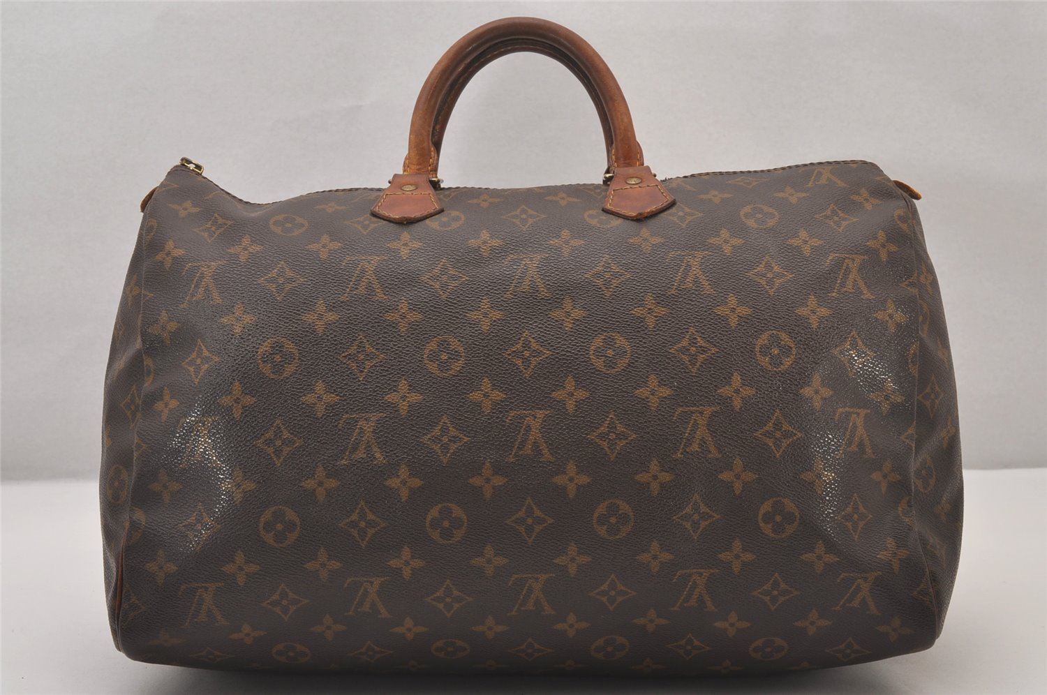 Authentic Louis Vuitton Monogram Speedy 40 Hand Boston Bag M41522 LV Junk 1473I