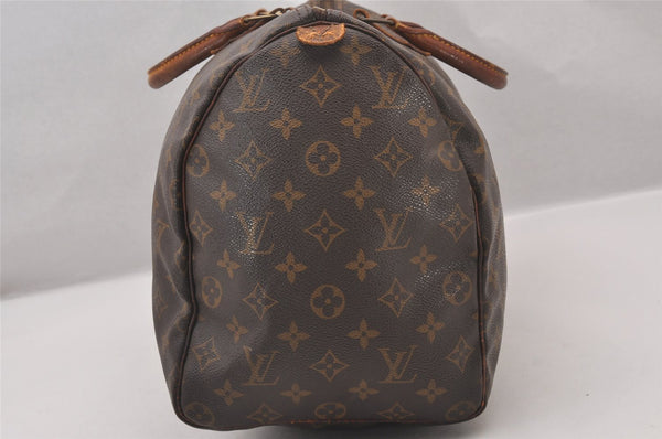 Authentic Louis Vuitton Monogram Speedy 40 Hand Boston Bag M41522 LV Junk 1473I