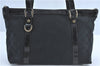 Authentic GUCCI Abbey Shoulder Tote Bag GG Canvas Leather 141470 Black 1474C