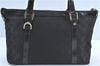 Authentic GUCCI Abbey Shoulder Tote Bag GG Canvas Leather 141470 Black 1474C