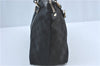 Authentic GUCCI Abbey Shoulder Tote Bag GG Canvas Leather 141470 Black 1474C
